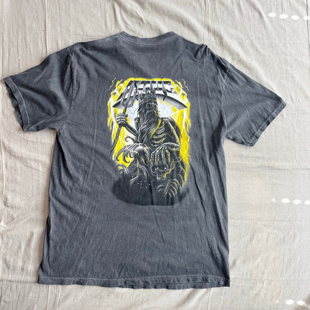 Cove USA Poseidon T-Shirt Men's XL Vintage Black Graphic Skull King Trident